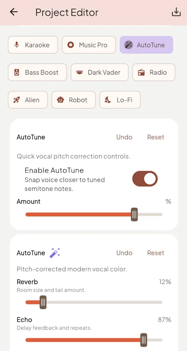 MusicBud mixer preview